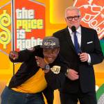 Keegan Giles, currently stationed at Fort Irwin, on the set of &ldquo;The Price is Right&rdquo; with host Drew Carey. Courtesy of Fremantle Media