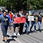 Black Student Union President Confidence Orji (left) marches during the Save Our Streets event held on Saturday, May 20. RAECHEL DAWSON, the Mirror