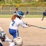 Federal Way senior Payten Hurn drove in the Eagles&rsquo; first run of the game in the second inning of their win over Olympia, Tuesday. JEROD YOUNG, the Mirror