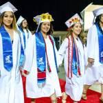 Members of the 2017 graduating class at Federal Way High School walk down the aisle during graduation opening ceremonies Saturday at the Tacoma Dome. Photo courtesy Federal Way Public Schools