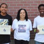 Middle school honors recipients of the Wesley Gennings Inspirational Athlete award