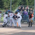 A three-run home run from Drew Delacruz gave the Steel Lake Little League 12U Braves a 4-0 lead in the top of the first inning of the championship game vs. the Federal Way Nation Little League Giants at the Tournament of Champions. JEROD YOUNG, the Mirror