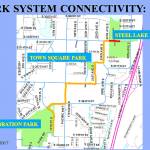 The red line at the top is the section of sidewalk that will be constructed by Ceccanti Construction Inc. to complete a continuous sidewalk to Celebration Park. Courtesy of city of Federal Way