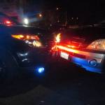 A Federal Way police officer fired a shot at a carjacking suspect who rammed a patrol car with a stolen vehicle late Friday. Photo courtesy of Federal Way police