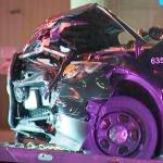 A suspected drunk driver was arrested in Federal Way after he hit a Federal Way Police unit early Friday morning. Courtesy of KIRO-TV