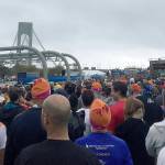 New York City Marathon participants file in toward the starting line of the 26.2-mile race, which begins on Staten Island, Nov. 5. Courtesy Travis Bjork