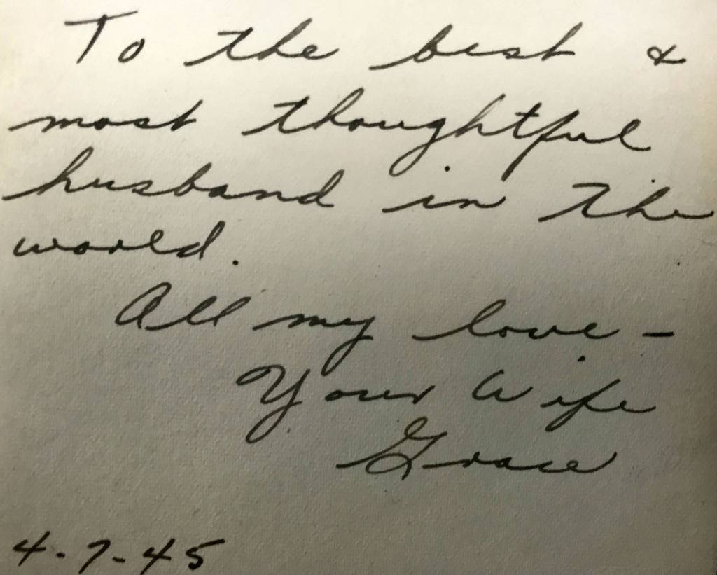 A letter to Ernest D. Lavorini from his wife, Grace. The letter was donated to the Historical Society of Federal Way along with other items from Lavorinis life. (Mirror photo)