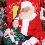 Santa Claus and a baby at The Commons. Courtesy of Arthur & Associates