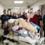SKFR responders deliver holiday joy to children in hospital