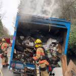 South King Fire & Rescue puts out a box truck fire on Wednesday morning. Courtesy South King Fire & Rescue