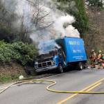 Box truck fire shuts down South 356th Street