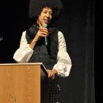 Erin Jones, who ran for state superintendent of public instruction in 2016, speaks during the MLK event on Monday. Heidi Sanders, the Mirror