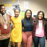 Thomas Jefferson High School Betterment Service Unity club members Jamarkus Springfield, adviser, from left, co-Vice President Whitney Large, President Confidence Orji, co-Vice President Praises Orji and assistant adviser Bea Bennett, have been responsible for making the group thrive and grow by encouraging more members to join and focusing on dialogue involving race and socio-economic issues shared by different communities in the school. JESSICA KELLER, the Mirror