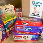 Diapers of all sizes are needed for the March of Diapers drive, which runs March 1 to 31. Courtesy Shelley Pauls