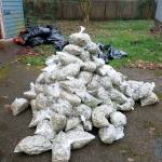 Several of the bags of processed marijuana that King County Sheriffs Office detectives seized last week. Courtesy King County Sheriffs Office