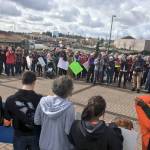 Community members and students march in protest of gun violence last Saturday. Courtesy Jesse Johnson