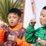 Children hunt for 6,000 eggs at Light of Christ Community Garden