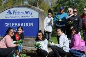 Volunteers beautify Celebration Park