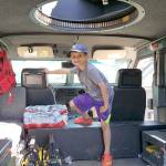 A boy checks out the inside of a vehicle during a Touch a Truck event. Courtesy city of Federal Way