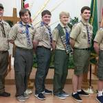 Five members of Troop 361 become Eagle Scouts