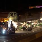 A B-52 known as ‘Midnight Express’ takes freeways to Seattle