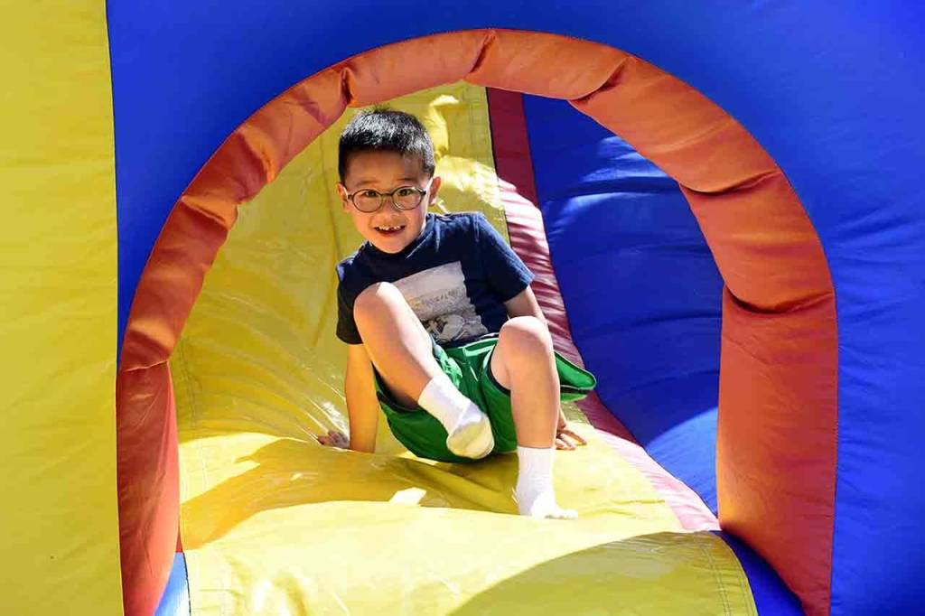The annual Red, White and Blues Festival features fun activities for all ages, including inflatables, Zorb ball, We Care interactive sports and games, family-friendly activities, face painting and a sports activity zone. Courtesy photo
