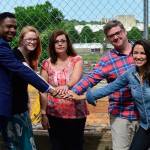 Last spring, Sarah Smith (second from left) travelled to Tennessee to meet with other Brand New Congress candidates including Alexandria Ocasio-Cortez (right). Photo courtesy Brand New Congress