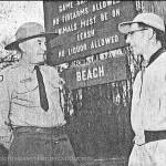 Carl Anderson (right) with a new park ranger at Dash Point State Park in the 1960s. Courtesy Points NE Historical Society.