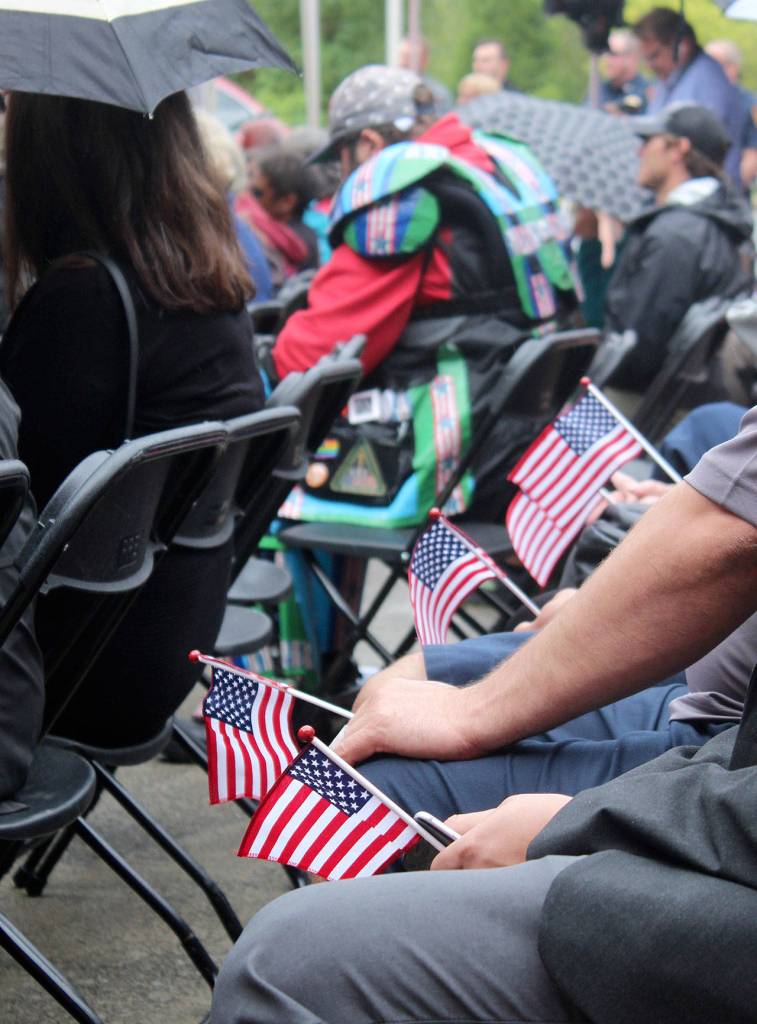 Attendees show their patriotic spirit during the event. Olivia Sullivan/staff photo