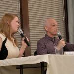 Democratic incumbent Rep. Adam Smith of Washingtons 9th Congressional District (right) and challenger Sarah Smith discuss the issues facing the district during a forum the Mirror hosted on Sept. 19. Andy Hobbs/staff photo