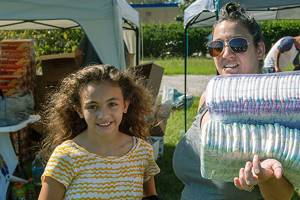 World Vision distributed supplies to people affected by Hurricane Florence in North Carolina. Courtesy photo.