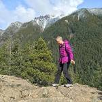 Cheri Hanson enjoys a recent hike. The breast cancer survivor noticed her symptoms while she was hiking a trail. Photo courtesy of McKenna Hoecherl/Multicare