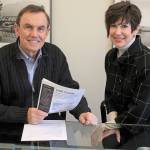 King County Council member Pete von Reichbauer with Peggy LaPorte, founder and president of FUSION (Friends United to Shelter the Indigent, Oppressed and Needy). Photo courtesy of King County