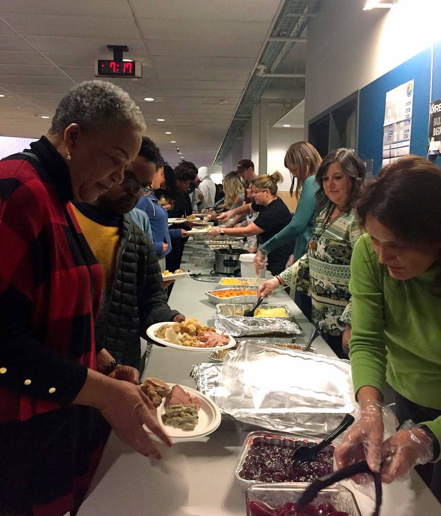 Federal Way All-City Young Life Thanksgiving club. Photo by Bryenna Marshall