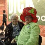 Candy Cane Lane goers in the holiday spirit. Olivia Sullivan/staff photo