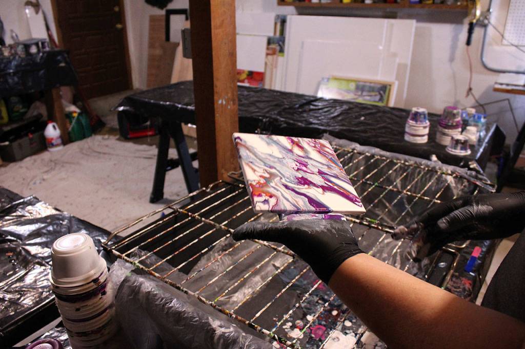 Korth and LeMaster spend most week nights pouring one-of-a-kind creations. Olivia Sullivan/staff photo