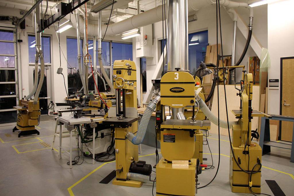 Federal Way High School wood shop. Olivia Sullivan/staff photo