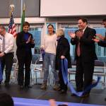 ASB president, Deija Tupua, had the honor of cutting the ribbon at the FWHS grand opening on Dec. 5. Olivia Sullivan/staff photo