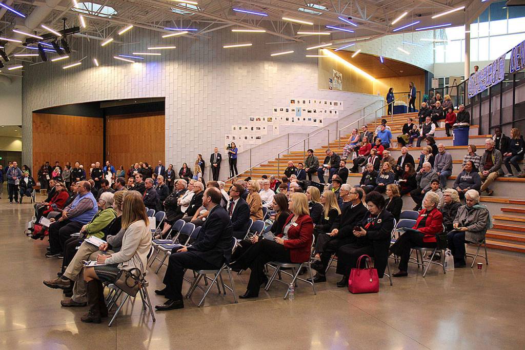 Nearly 300 people attended the FWHS grand opening ceremony. Olivia Sullivan/staff photo