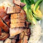 BBQd pork and duck over rice. Photo courtesy of Kellen Burden