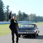 Ron Buckholz set the Guinness World Record for longest distance of a car burnout at Pacific Raceways near Kent in October 2018. Olivia Sullivan/staff photo