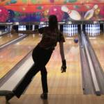 Thomas Jeffersons Whitney Lee watches her roll at the North Puget Sound League Tournament on Jan. 16 at Secoma Lanes. Olivia Sullivan/staff photo