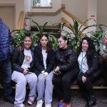 From left: Tyon Nunnelly, Paradise Viena, Saleenah Viena, Jane Faanu, Elsa Alvarado, and Eddie Howard discuss how the Credible Messenger process has impacted their lives. Olivia Sullivan/staff photo