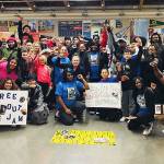 Family members, friends and Credible Messenger members celebrate the life of 17-year-old Antonio Douglas. Douglas was shot in December 2018. Courtesy photo