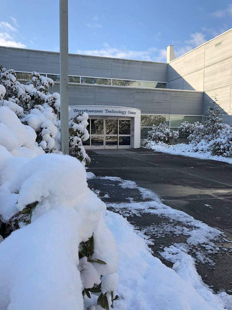 Some local businesses shut down for the day because road conditions were very poor. Photo courtesy of Bruce Honda