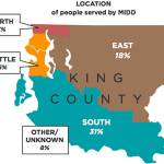 According to King Countys Mental Illness and Drug Dependency (MIDD) annual report, Seattle had the highest rate of people using services at 36 percent of the total, followed by 31 percent from South King County, 18 percent from the greater Eastside, and 7 percent from north county including Shoreline.