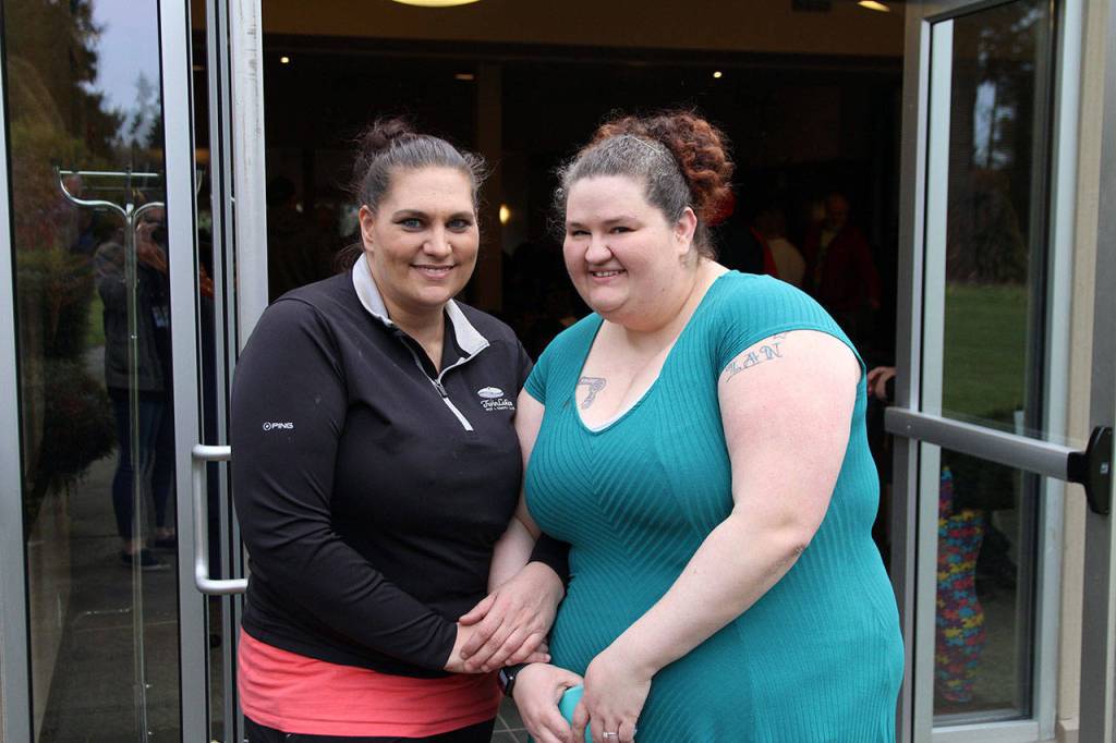 Carrie Yang, left, and Tara Janicki are two locals moms and masterminds behind the first annual Autism Auction and Art Walk event. Olivia Sullivan/staff photo