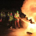 One of the CERT classes focused on fire safety trains volunteers how to use a fire extinguisher at SKFR station 68 in Federal Way. Olivia Sullivan/staff photo