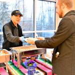 Attendees enjoy Mexican cuisine from Azteca. Photo courtesy of Bruce Honda