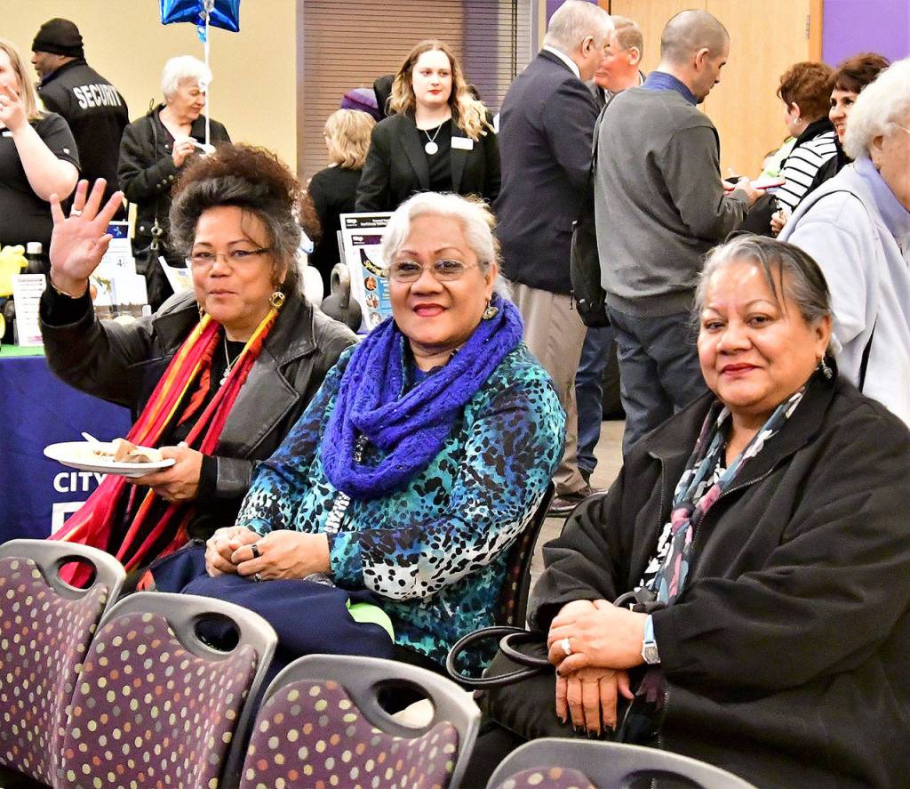 Attendees enjoy food and festivities during the event. Photo courtesy of Bruce Honda